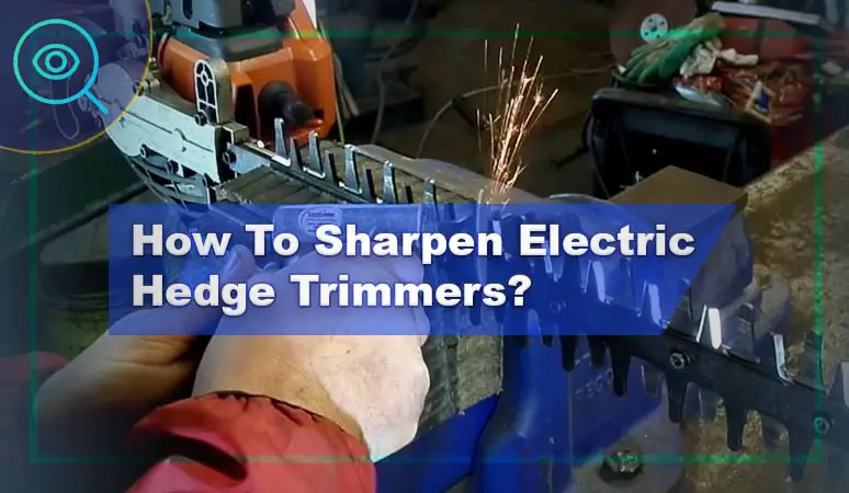 sharpening electric hedge trimmers