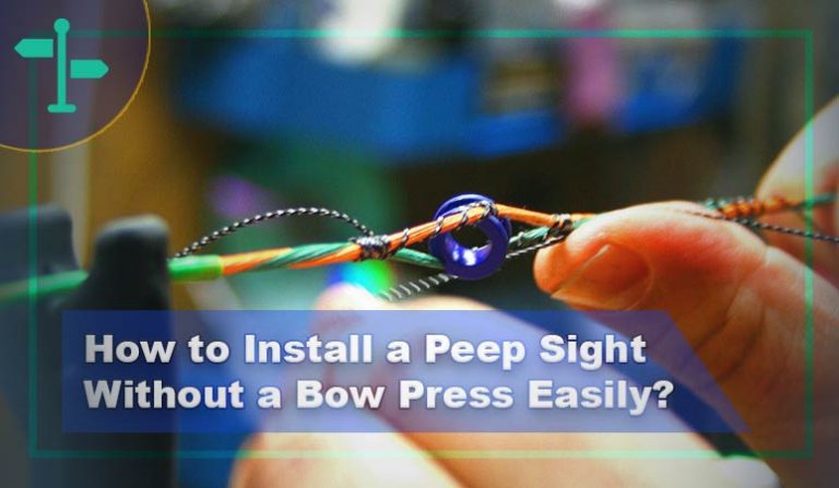 installing peep sight on compound bow