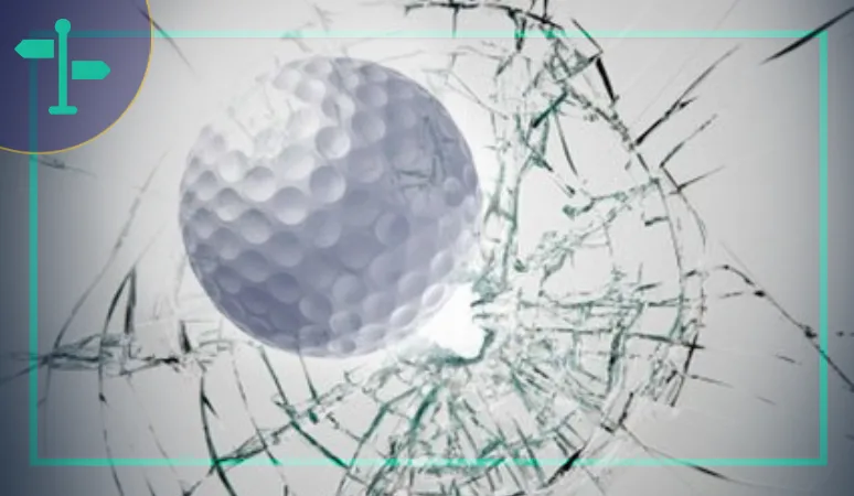 Who is liable for golf ball damage